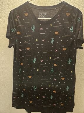 Modern Lux  Black Desert Print Tee